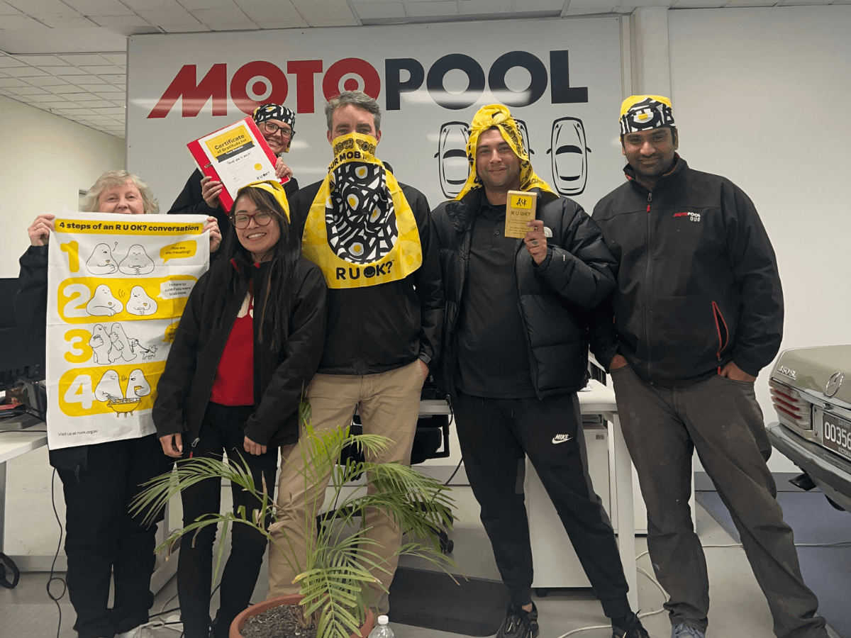 Motopool Car Subscription Melbourne Team Fundraising for R U OK? Day